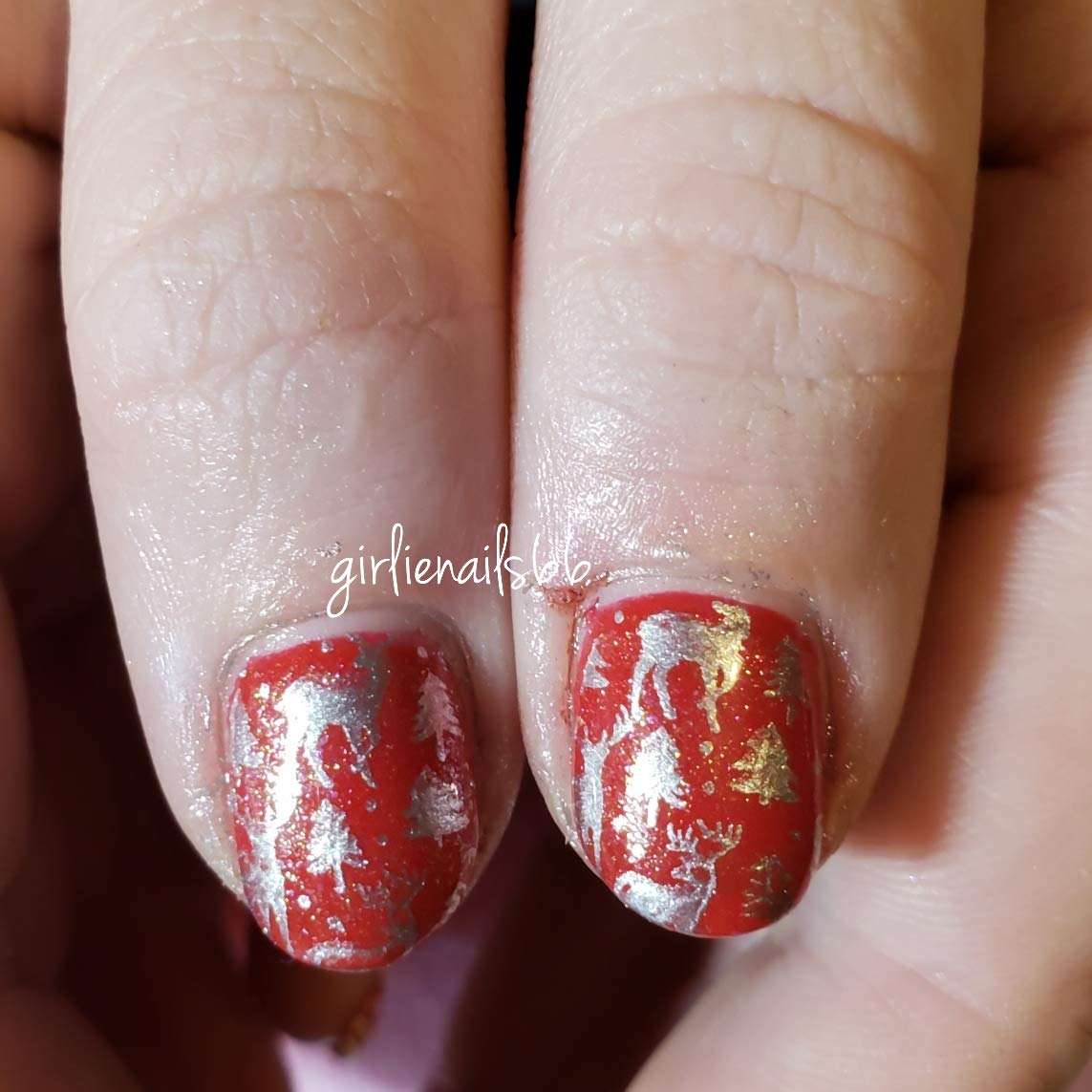 red gel polish