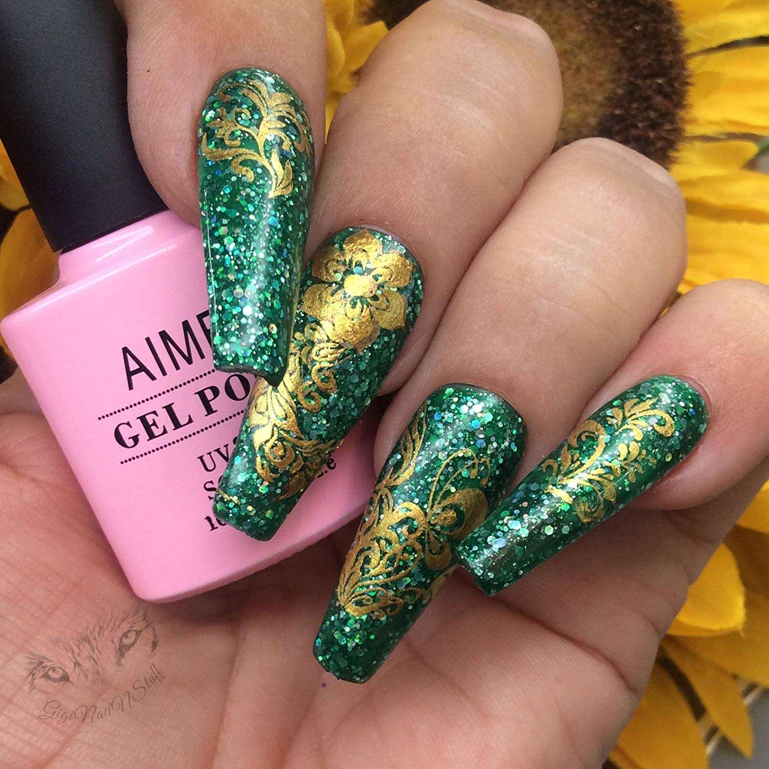 glitter gel polish