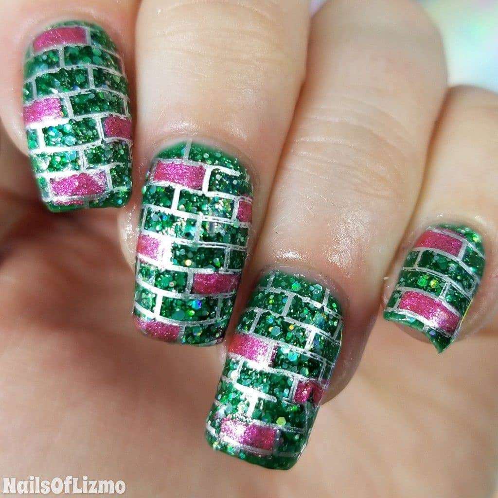 jade green coffin nails