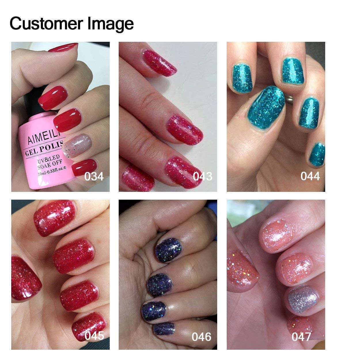 pink glitter nails