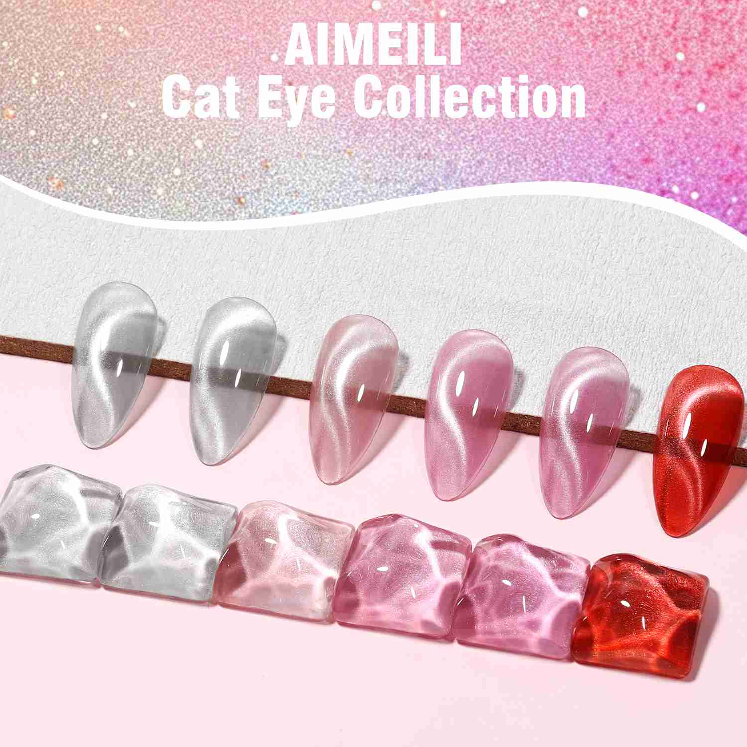 AIMEILI Cat Eye Gel Polish Set – 6 Colors 119