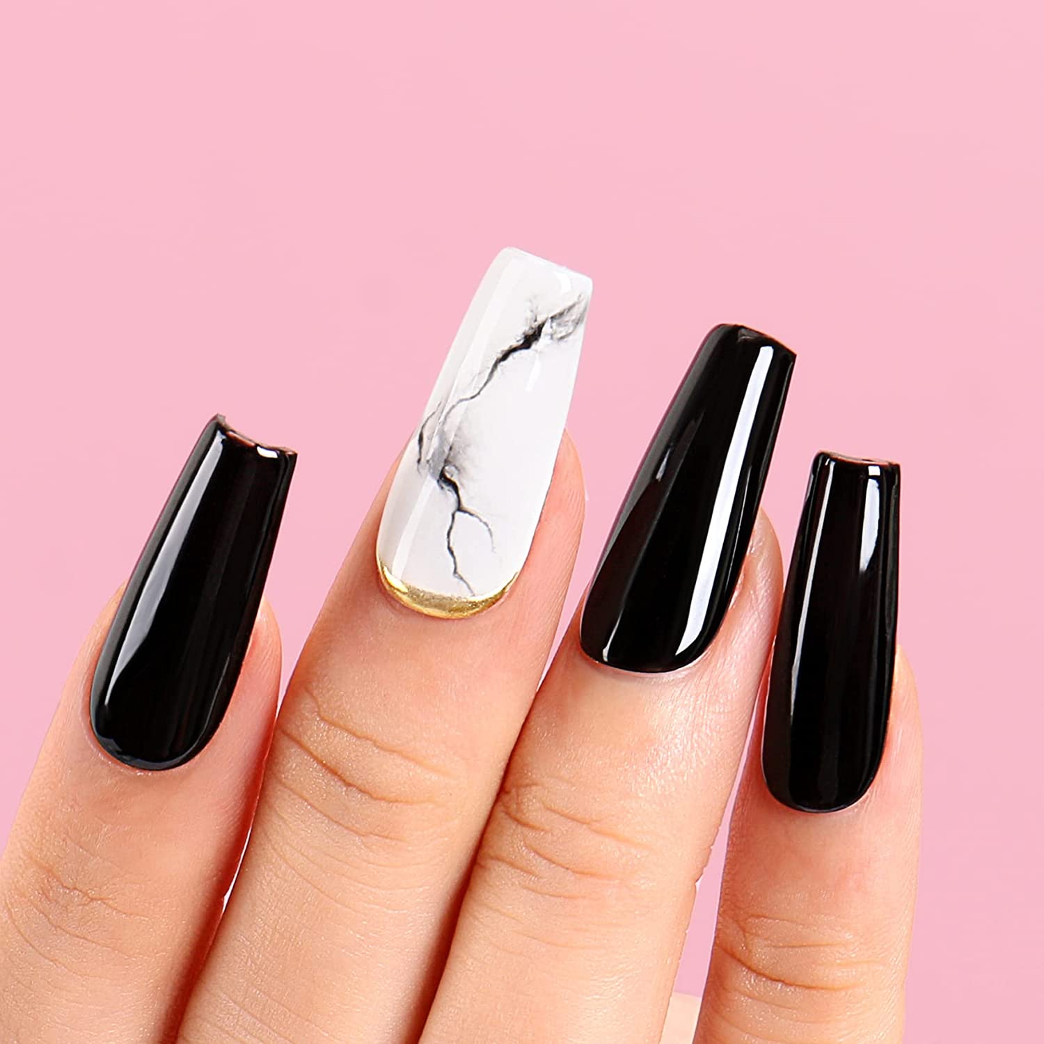 black and white nail ideas