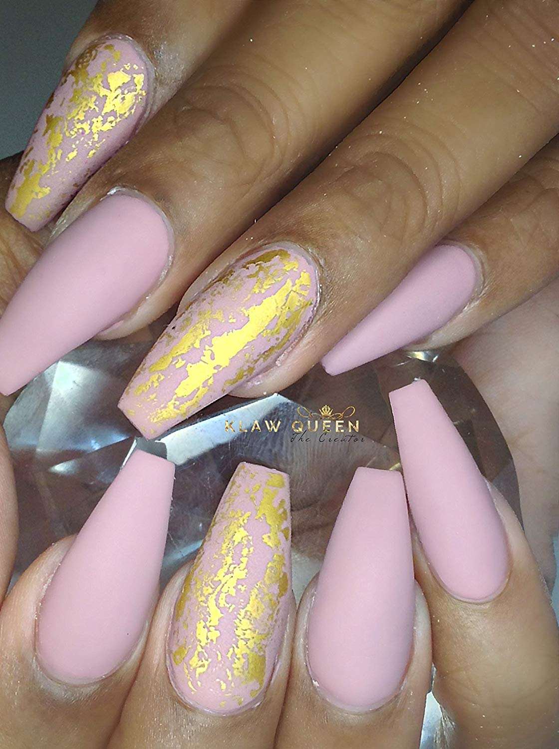 natural light pink nails