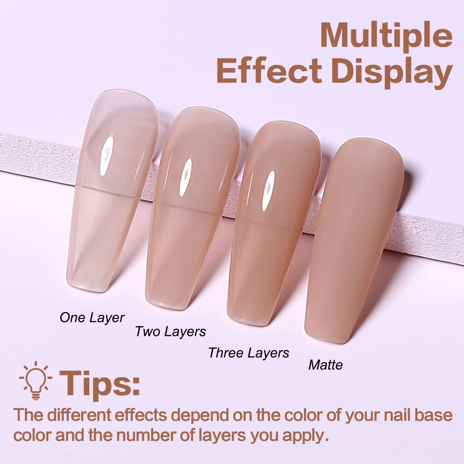 nude french nails