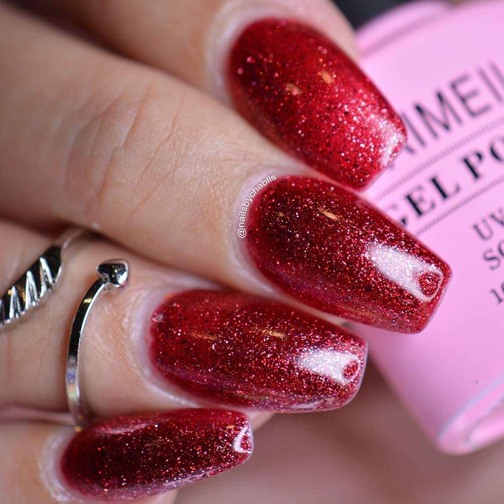 how to apply glitter nail polish