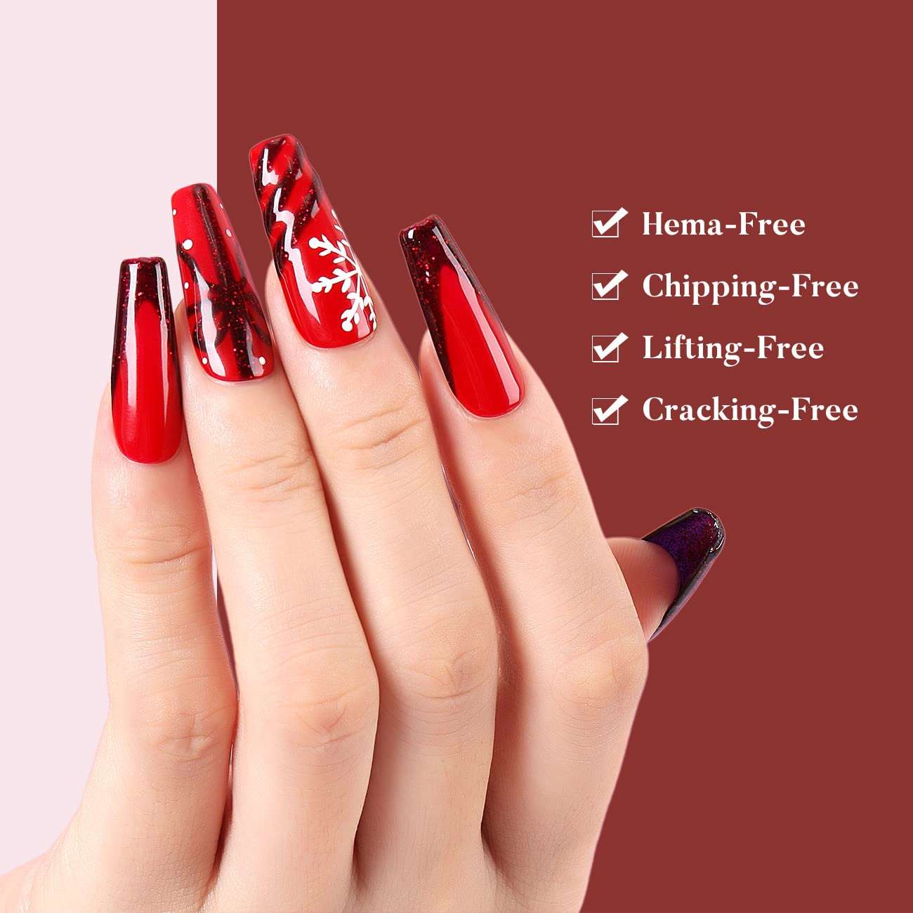 halloween nails blood