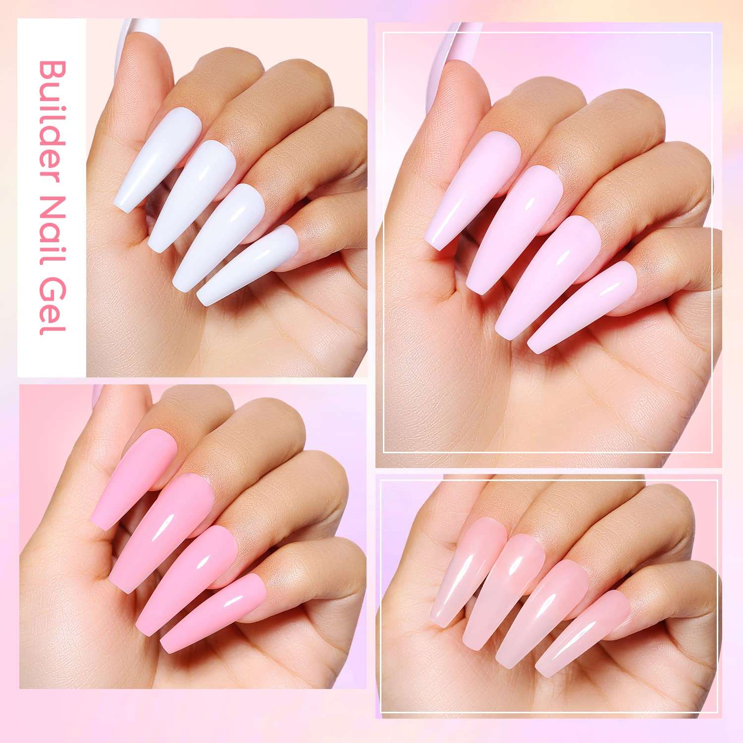 poly gel nail designs