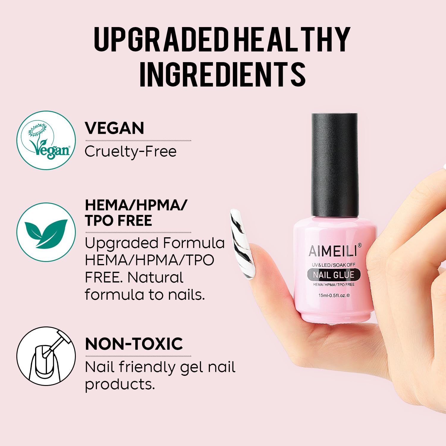 Hema free nail glue