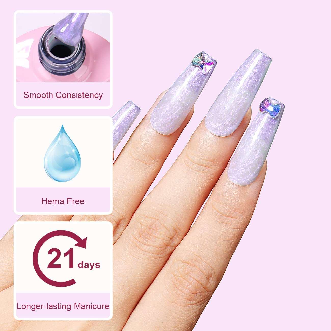 pink and purple nails