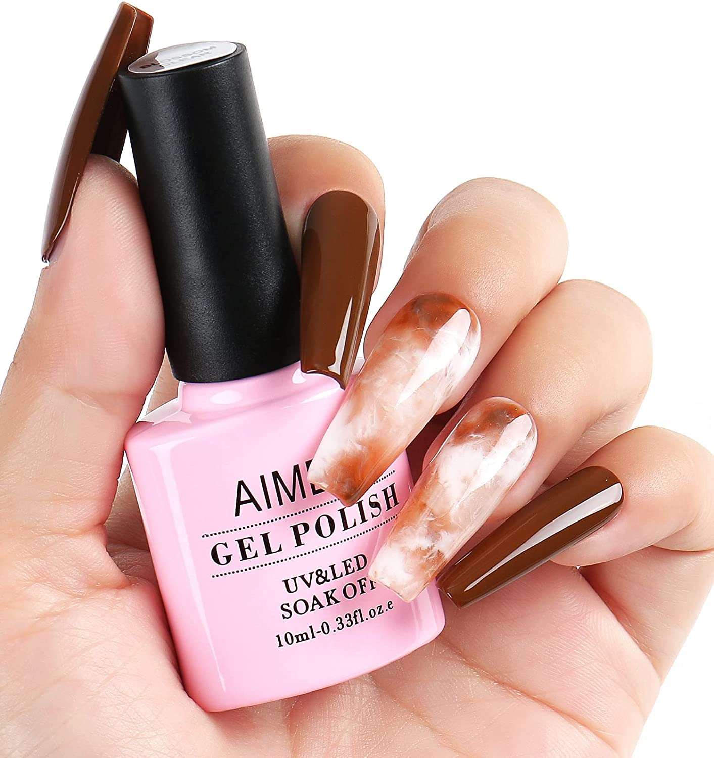 light pink ombre nails