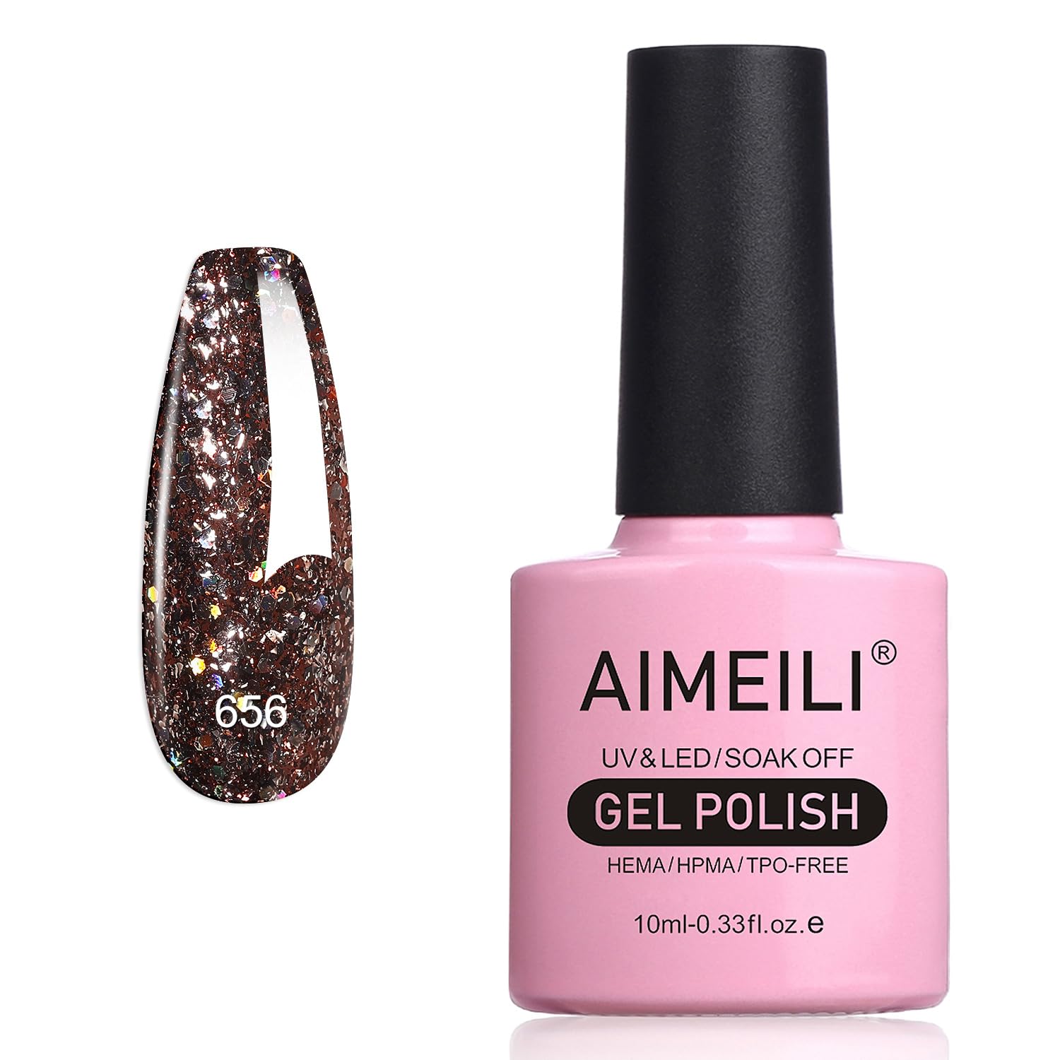gel nail glitter polish