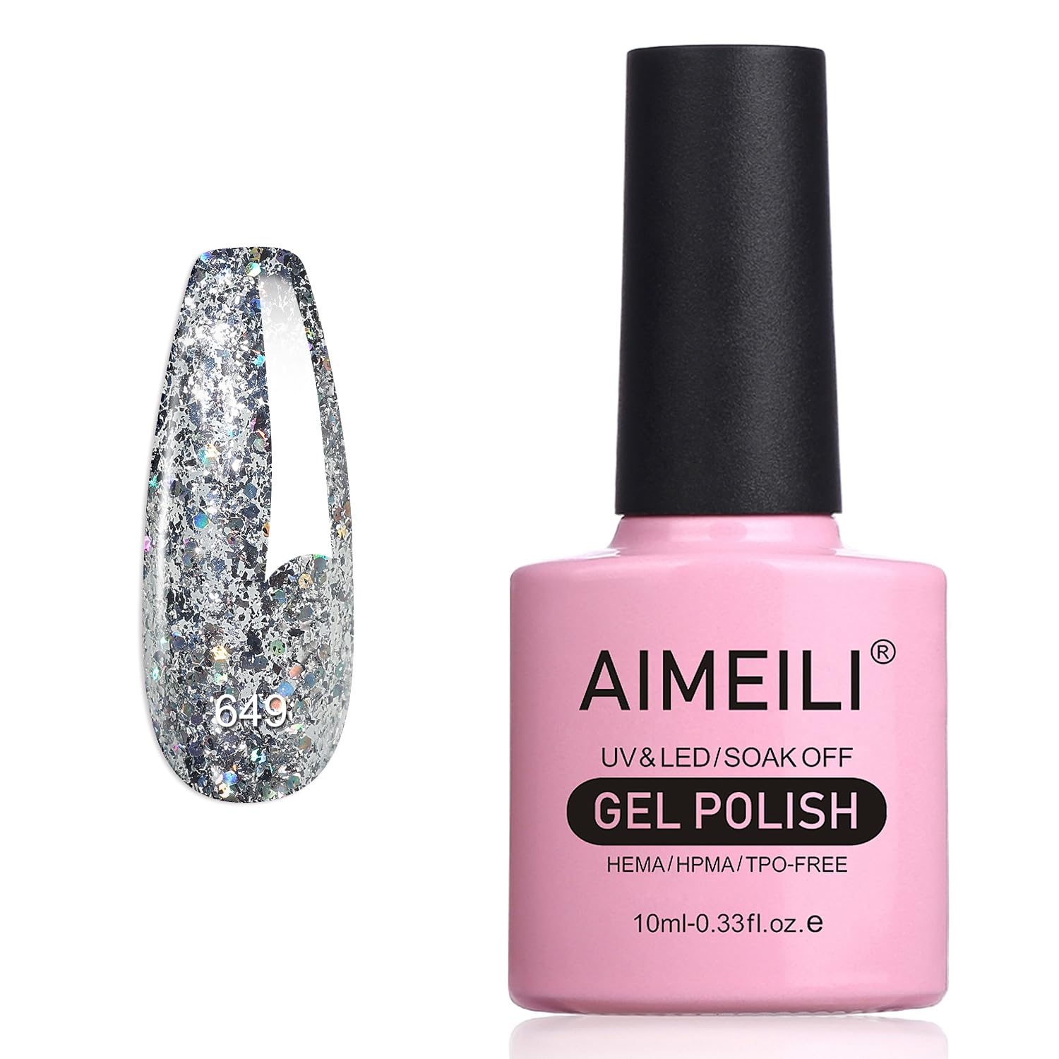 Sliver Glitter Gel Polish