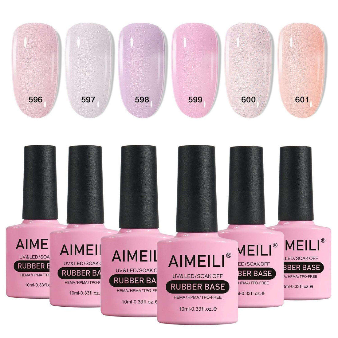 glitter rubber base gel