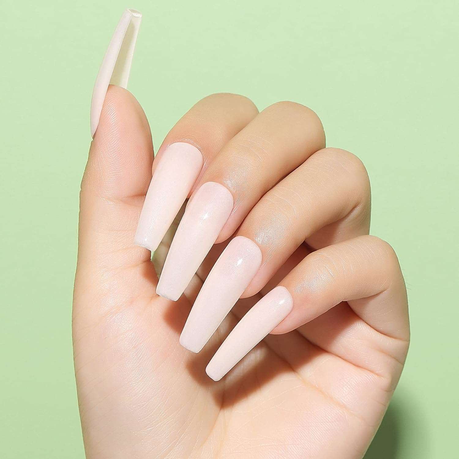 Milky White gel polish design