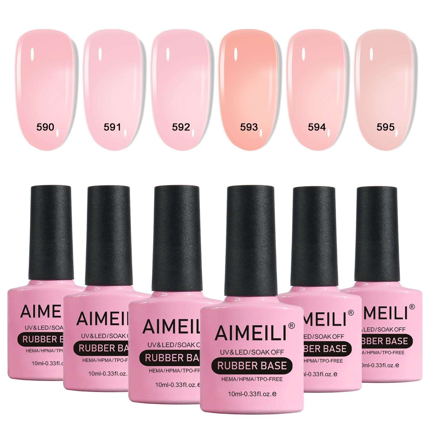 pink rubber base gel