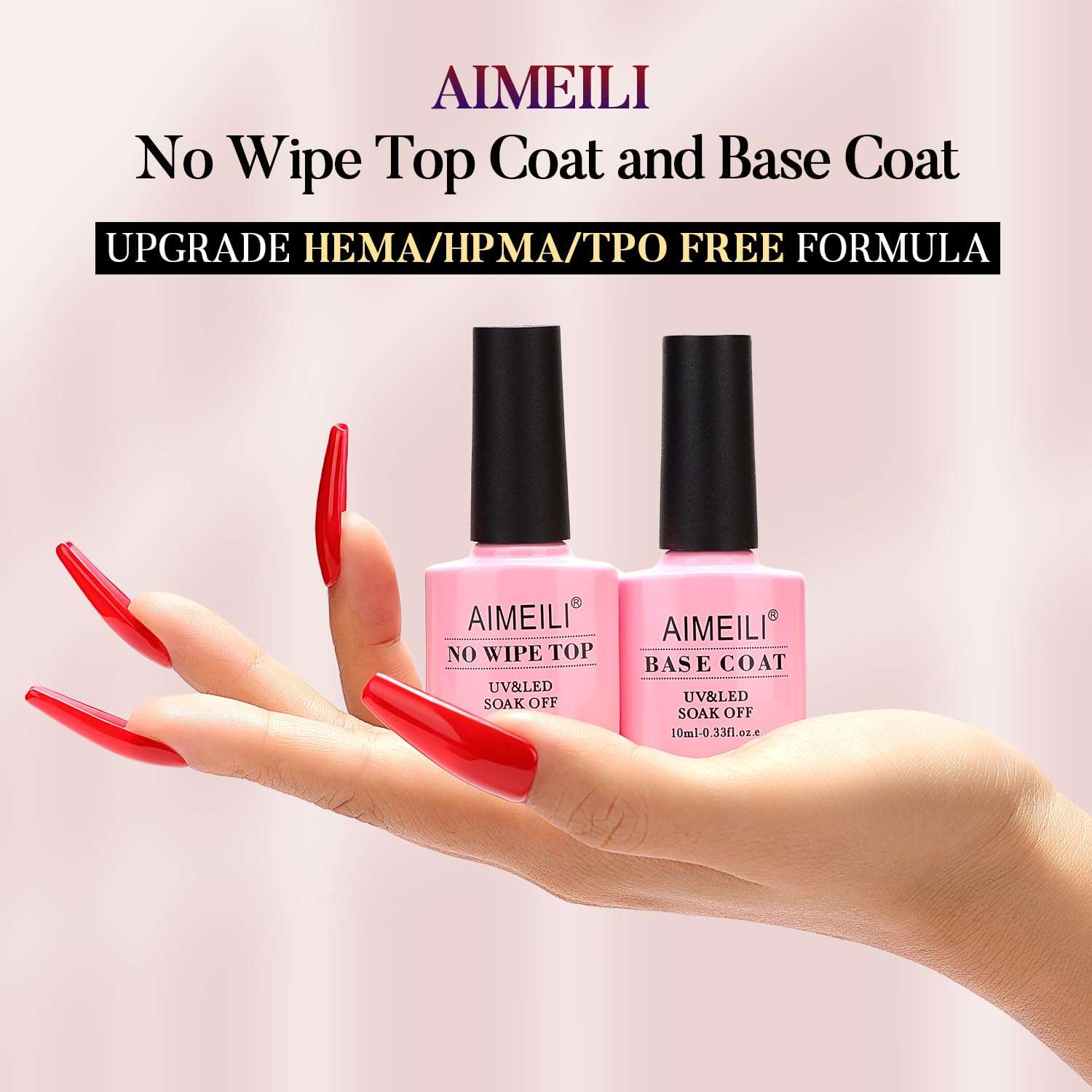 hema free gel base and top coat