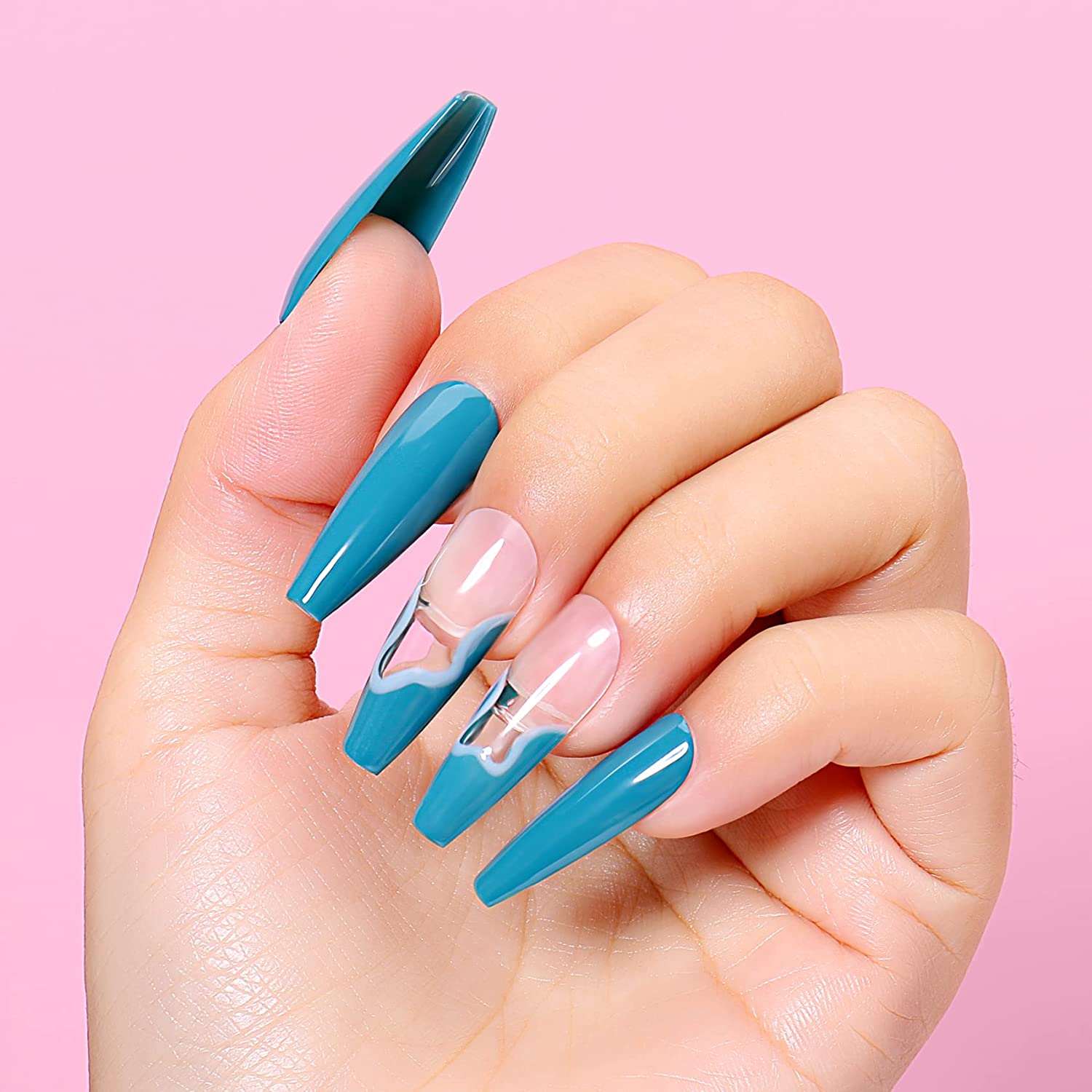 Blue Green Gel Nail Polish Set(SET12-12_8ML)