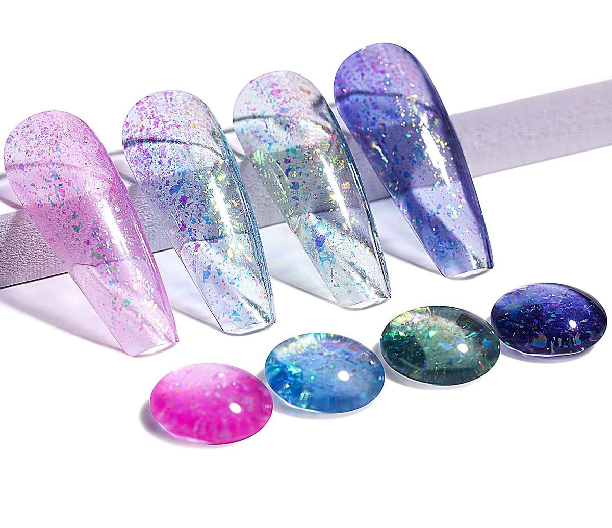 glitter nude nail polish