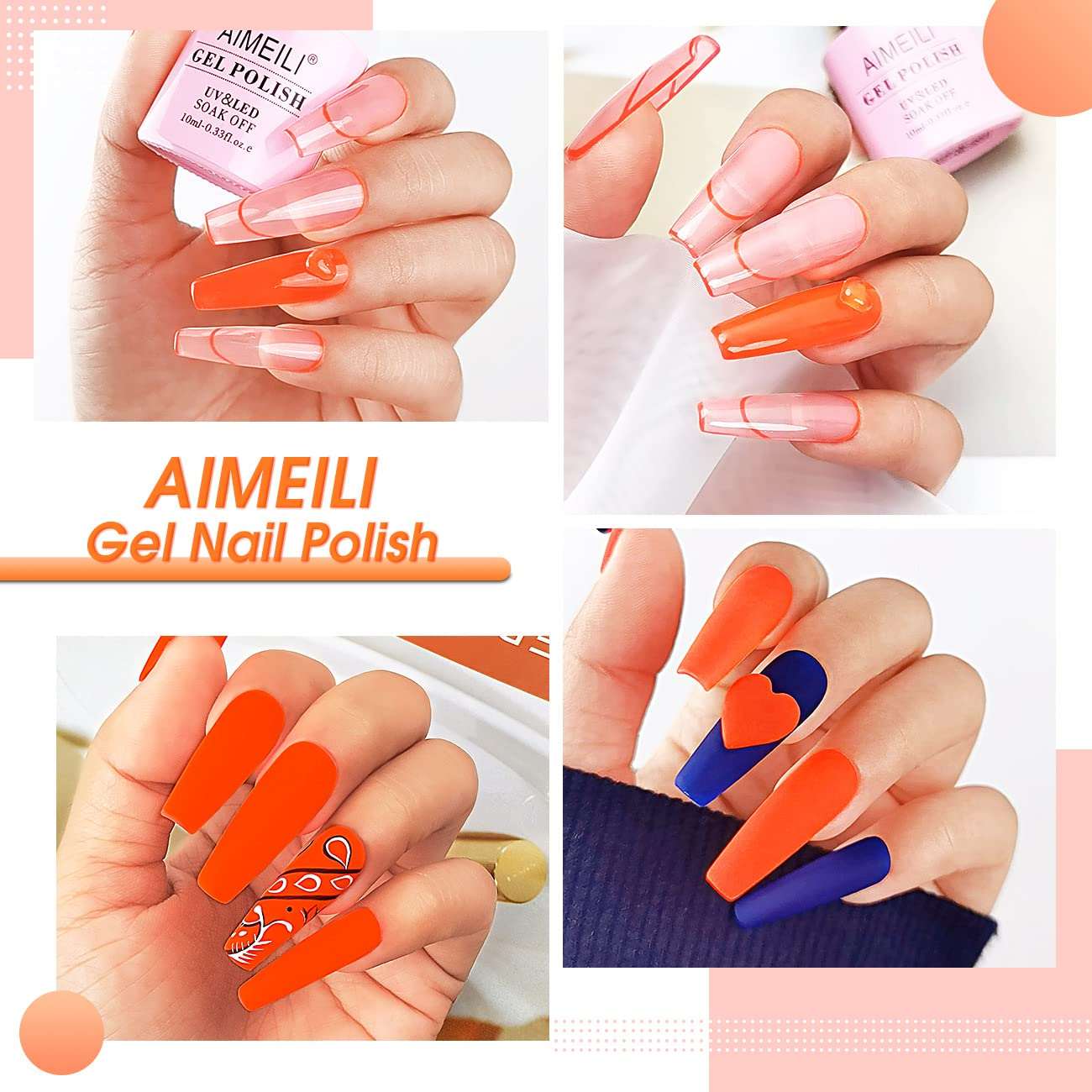 orange neon nail polish
