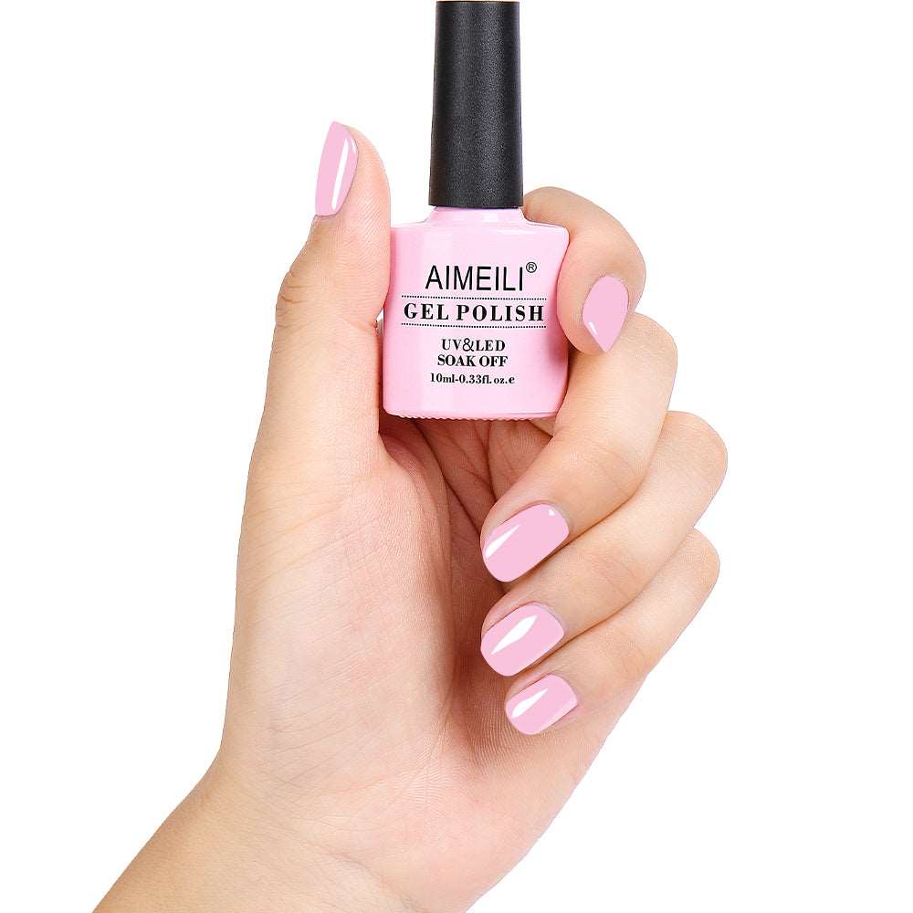 baby pink nail polish