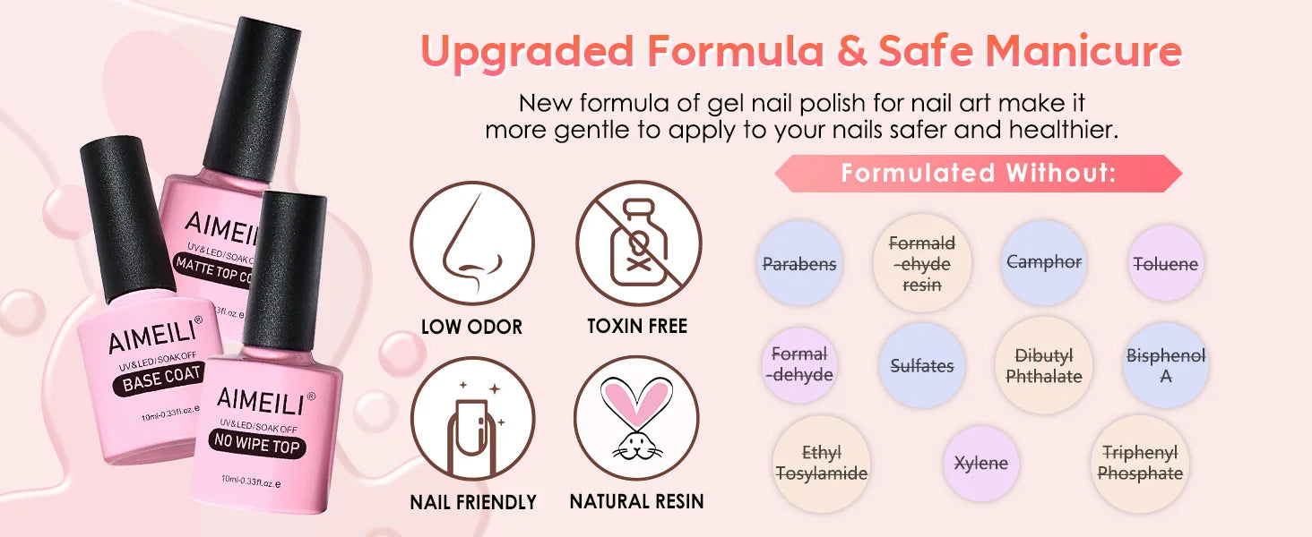 best gel top and base coat