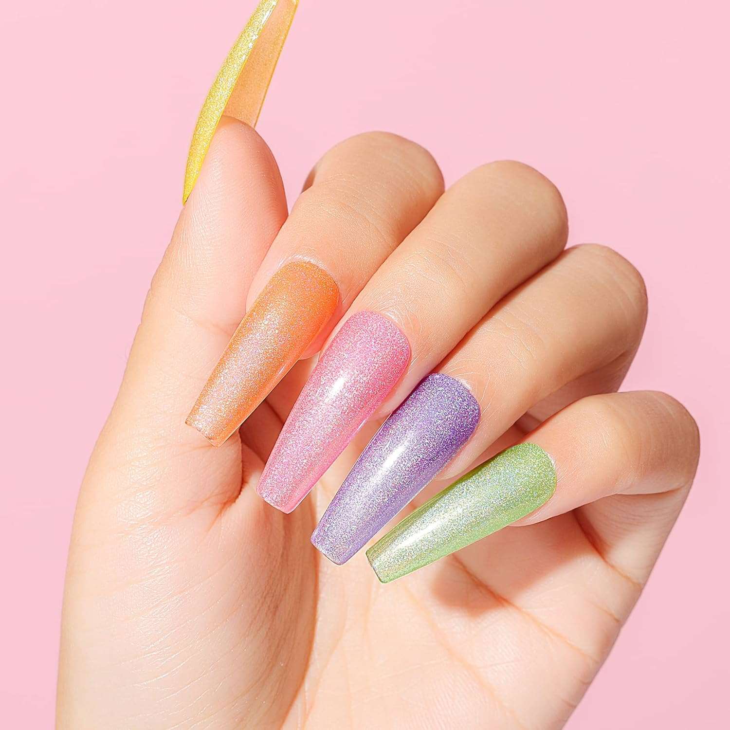 Neon Reflective Gel Nail Polish Set (Set6-50)