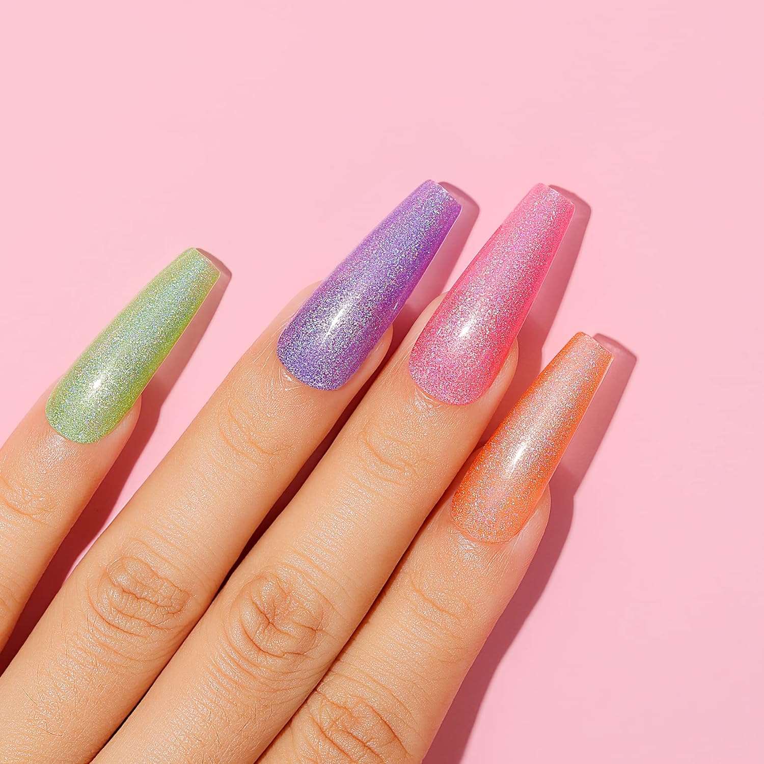 Neon Reflective Gel Nail Polish Set (Set6-50)