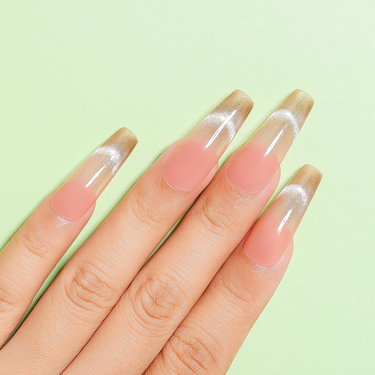 cat eye french nails