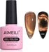gold cat eye nails