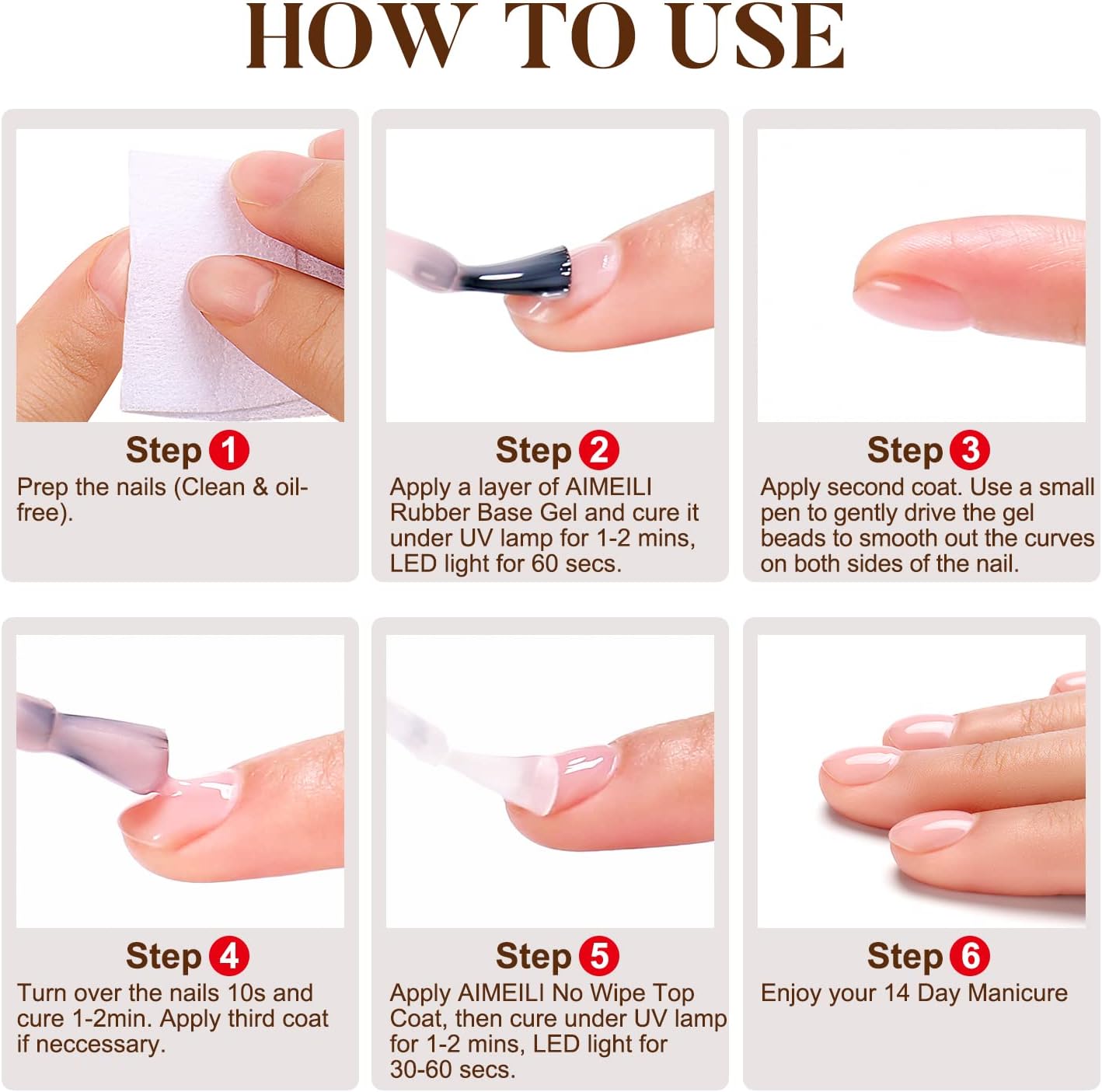 how to use rubber base gel