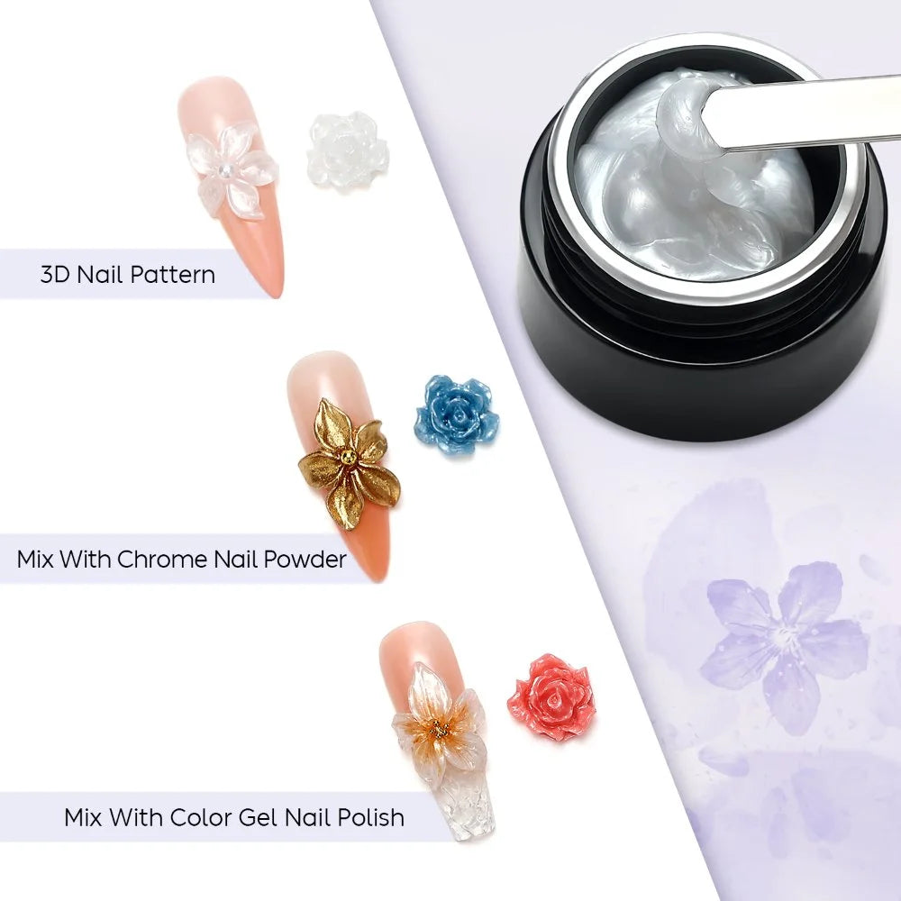 3d sculpture gel nail art