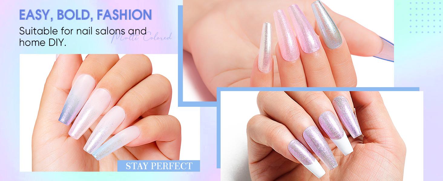 solid cream gel polish with DIY nail design