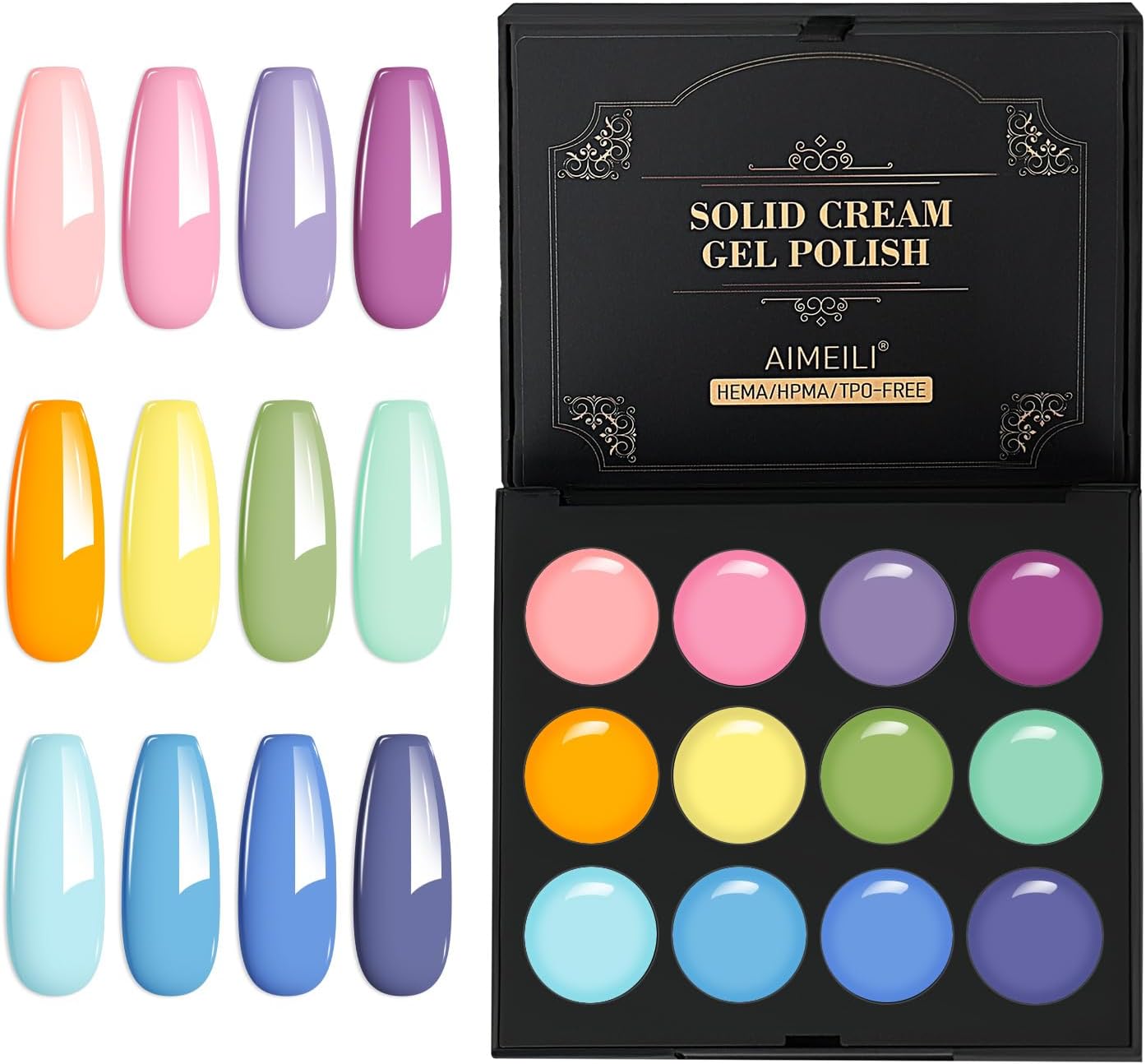 solid gel polish palette