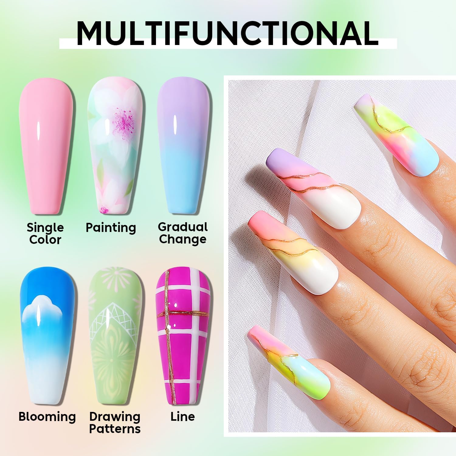 solid cream nail arts