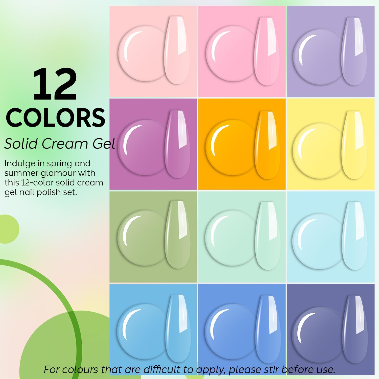 ice cream solid gel nail polish
