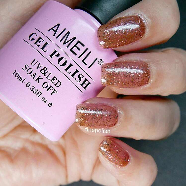 rose gold nail polish