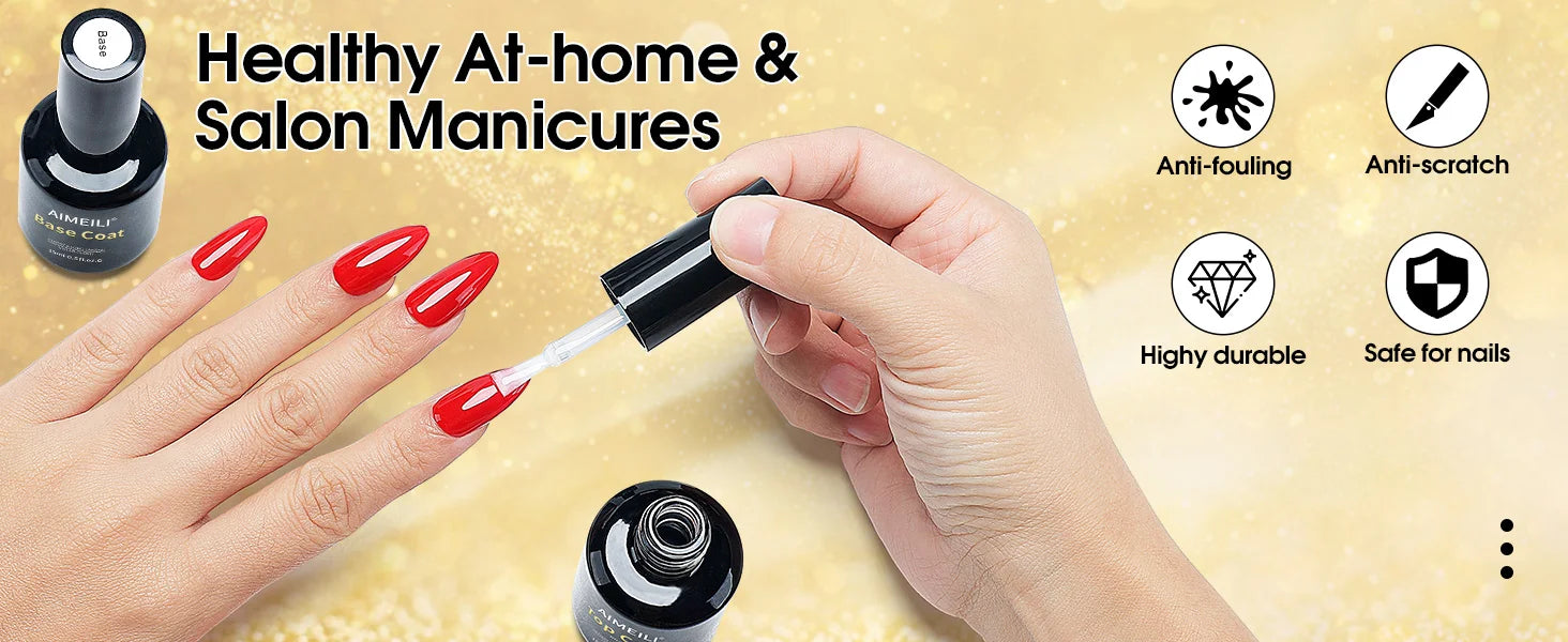 Healthy at-home & salon manicures base coat