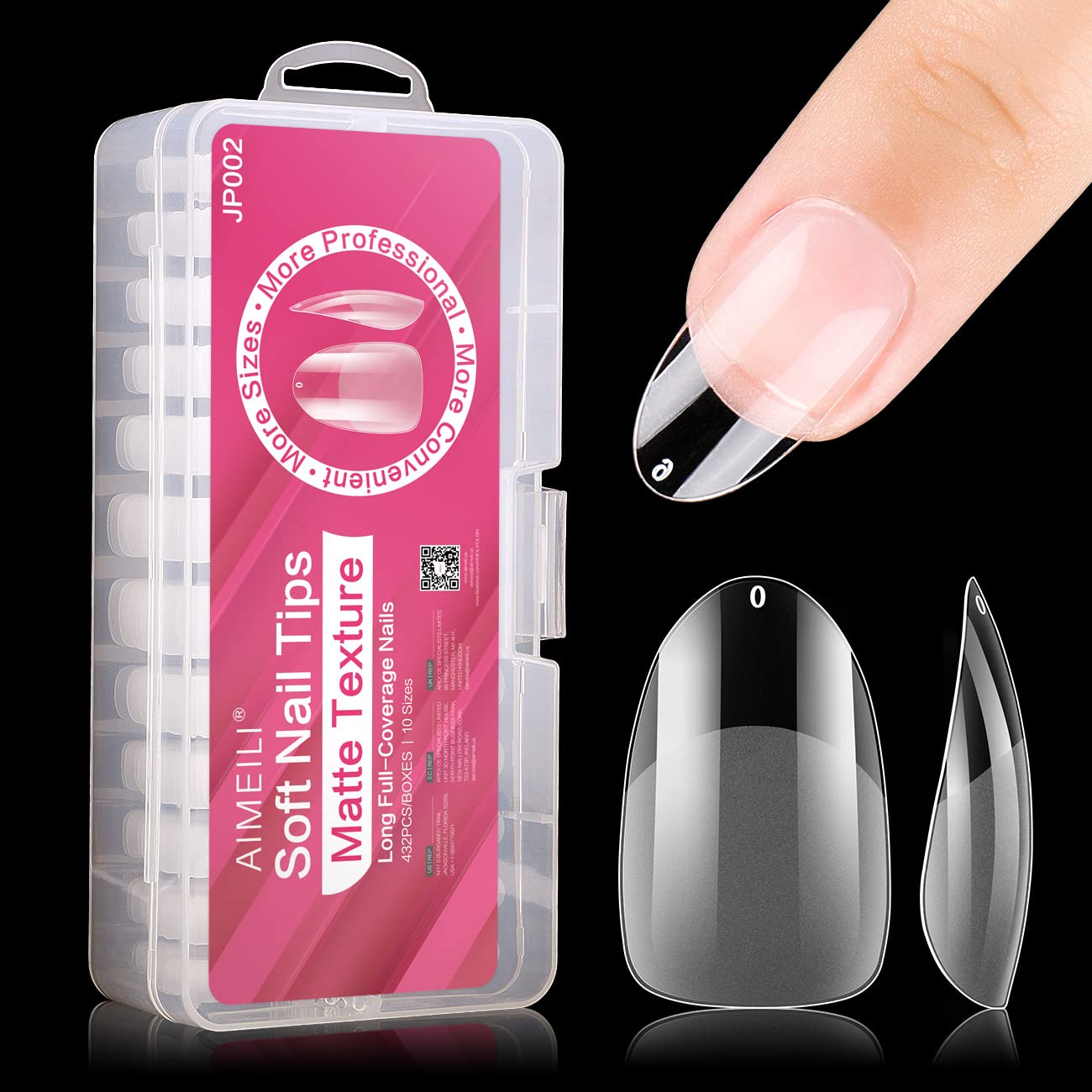 short almond nail tips