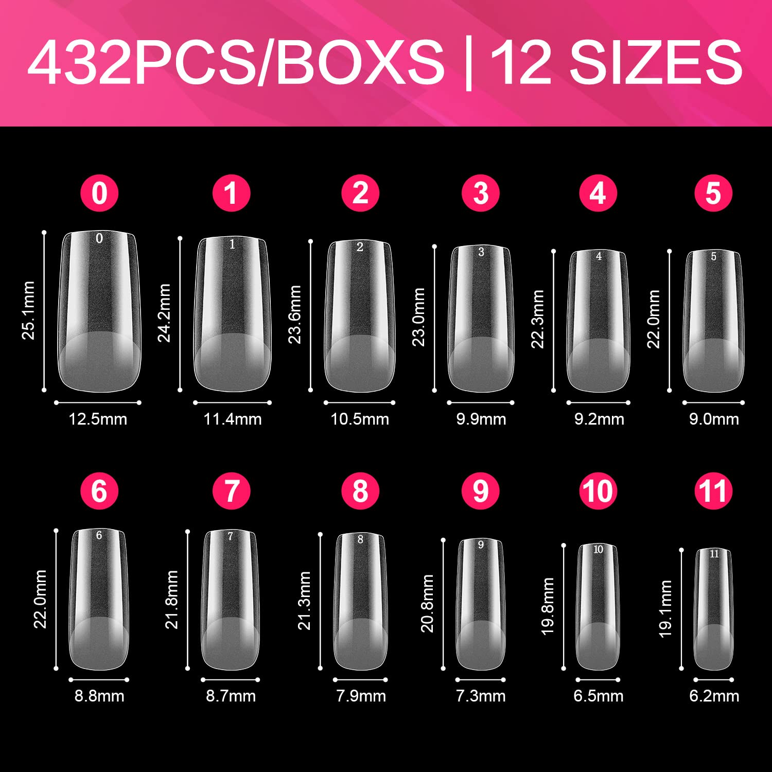square french nail tips