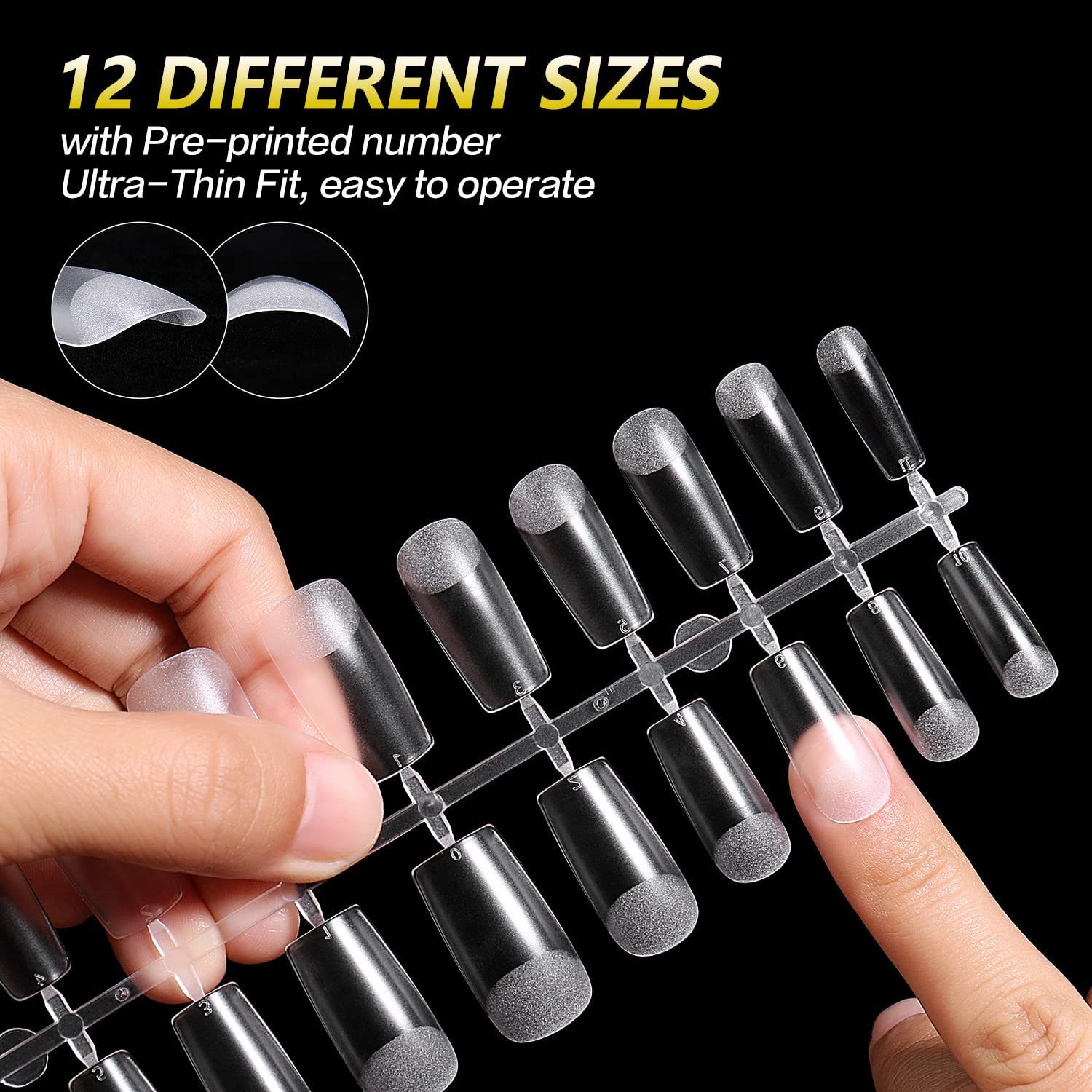 full cover square nail tips