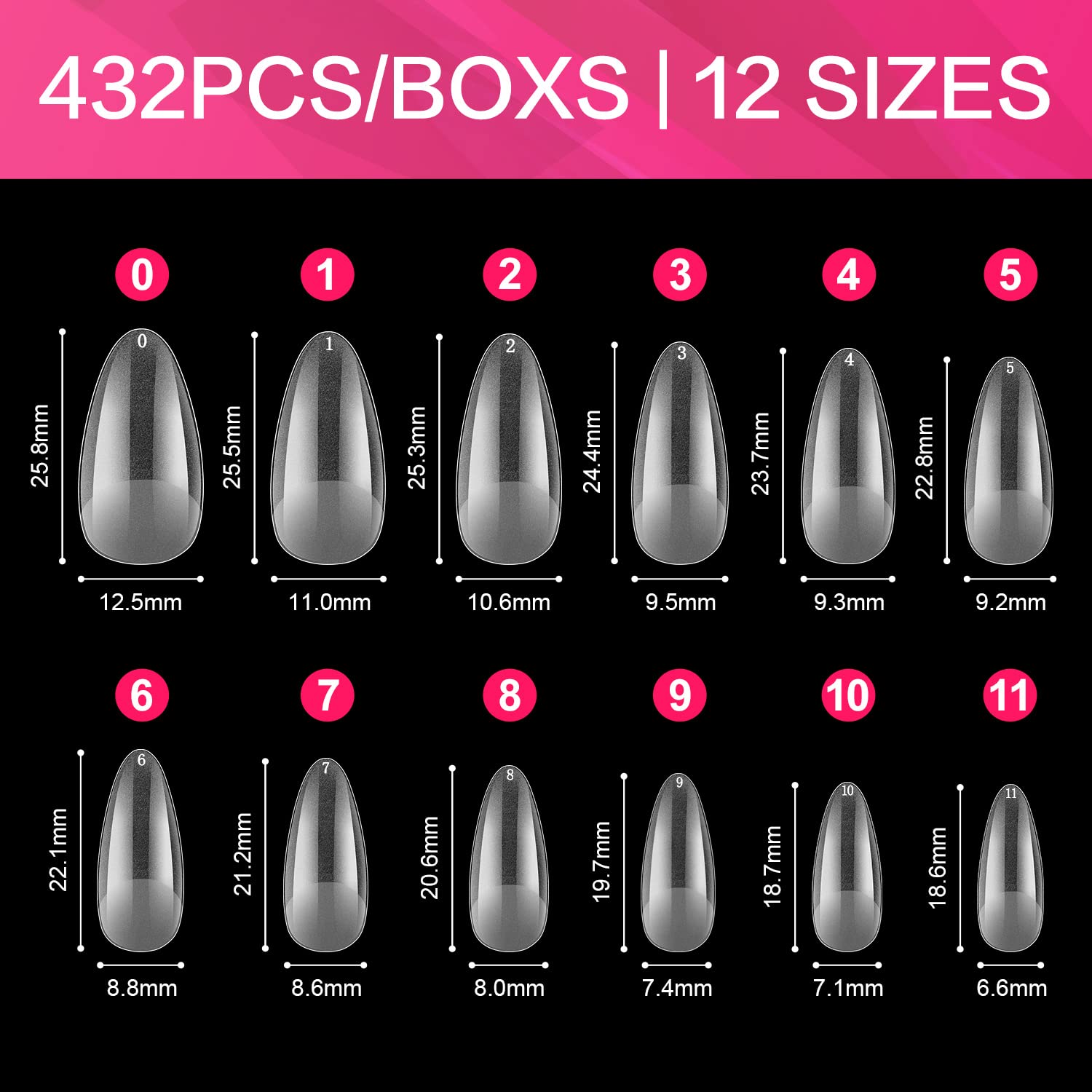 Pre-buff Nail Tips