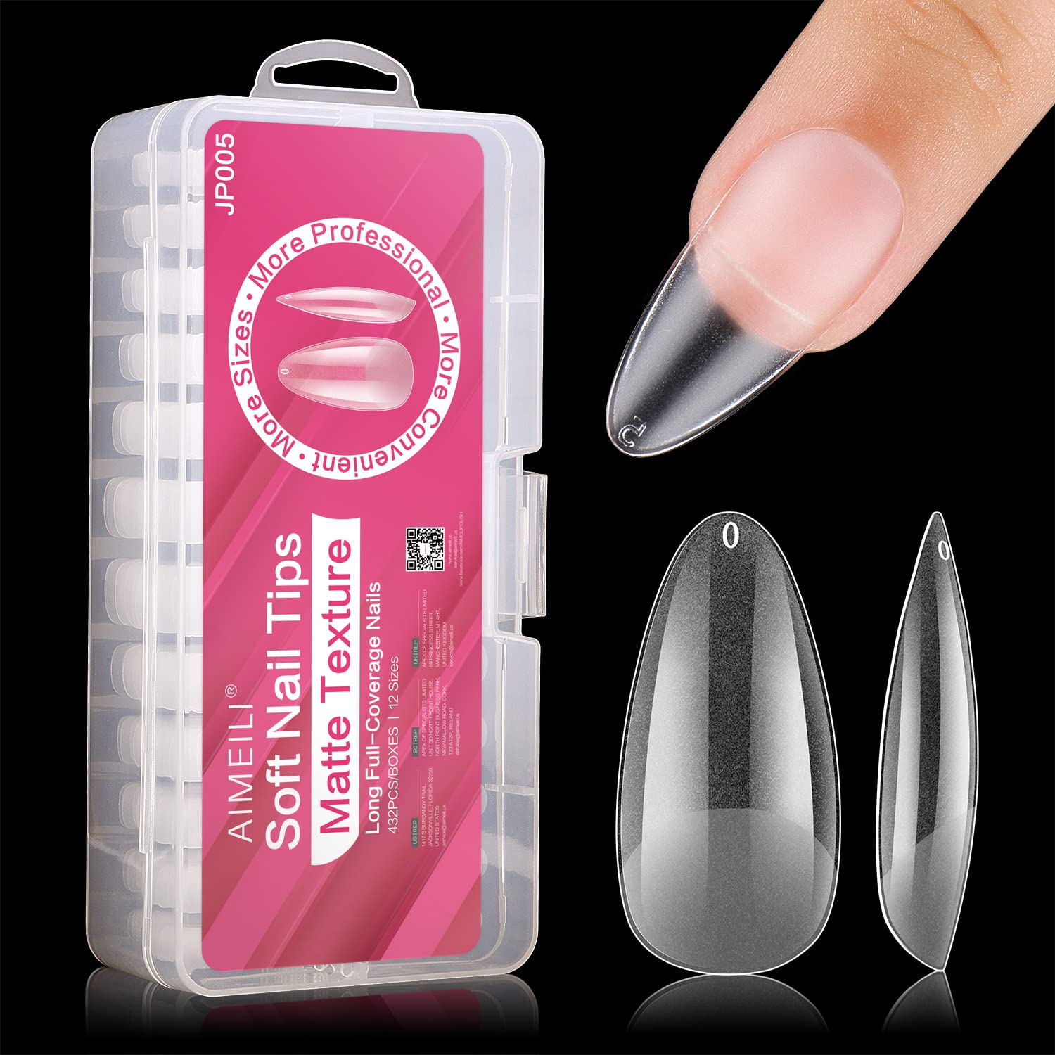 almond nail tips