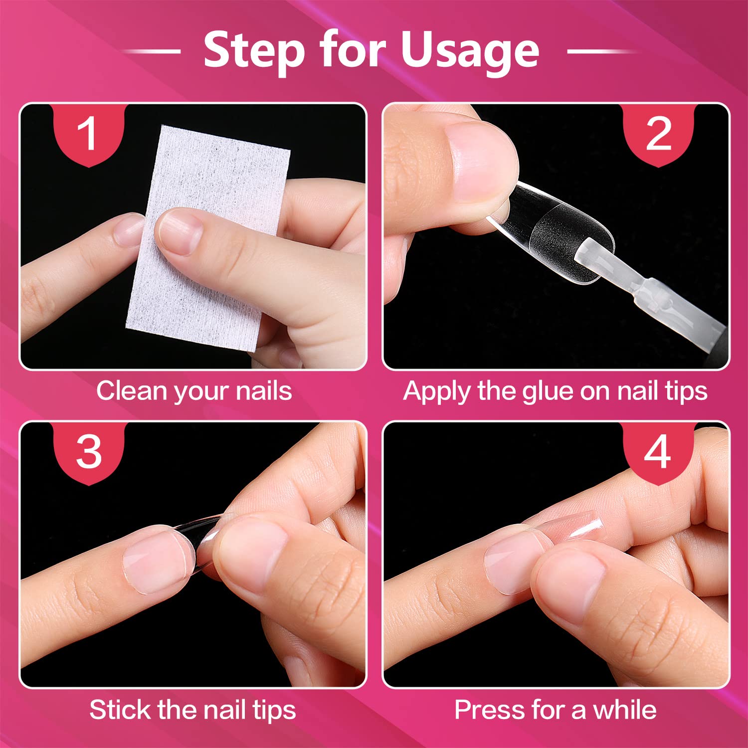 how to use the short coffin nail tips