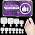 white tip toes nails