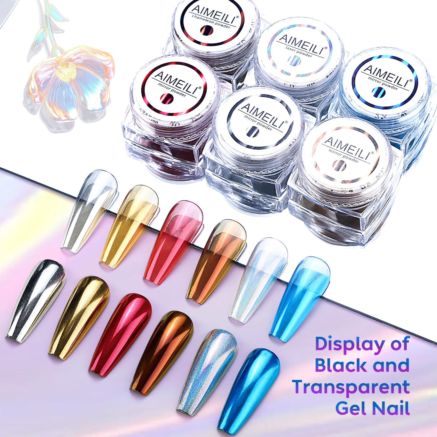 nail chrome powder