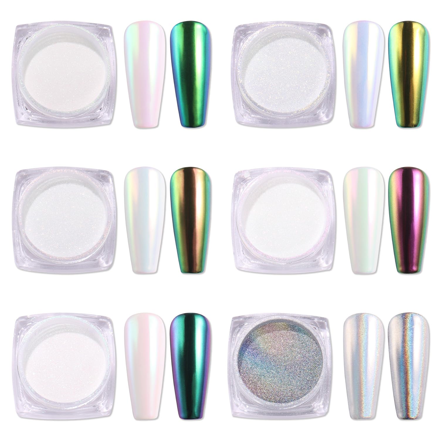pearl chrome nail powder