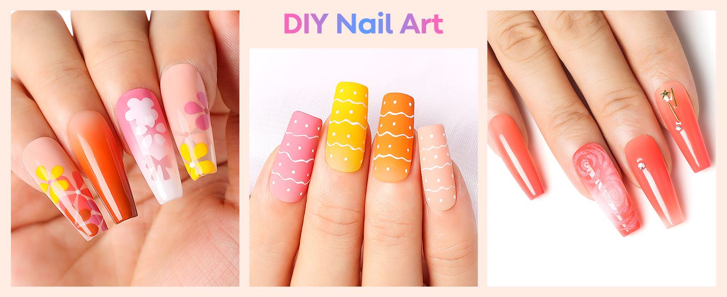spring and summer DIY nail art