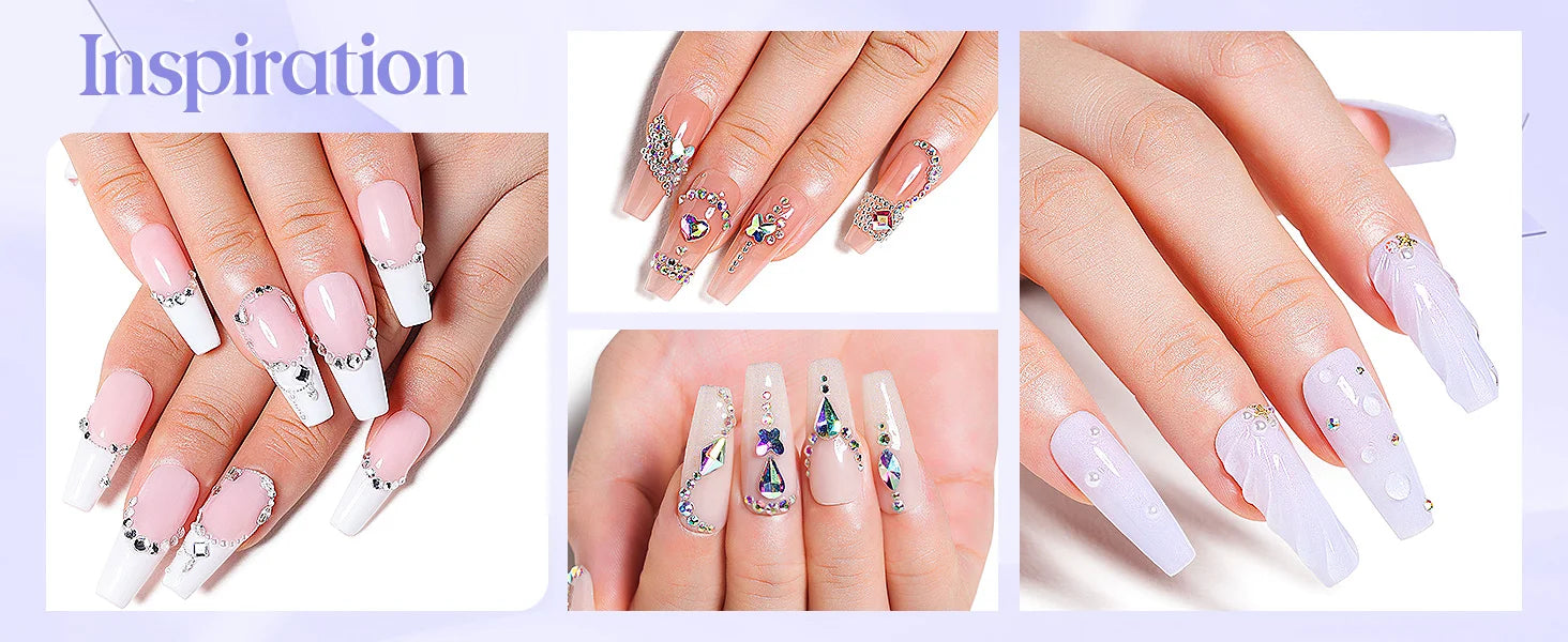 rhinestone gel glue for nails