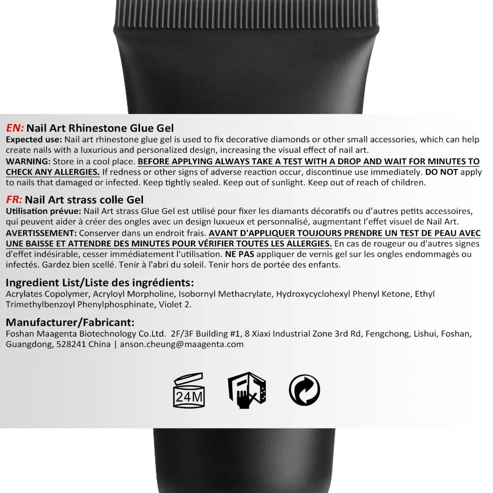 rhinestone gel glue ingredient
