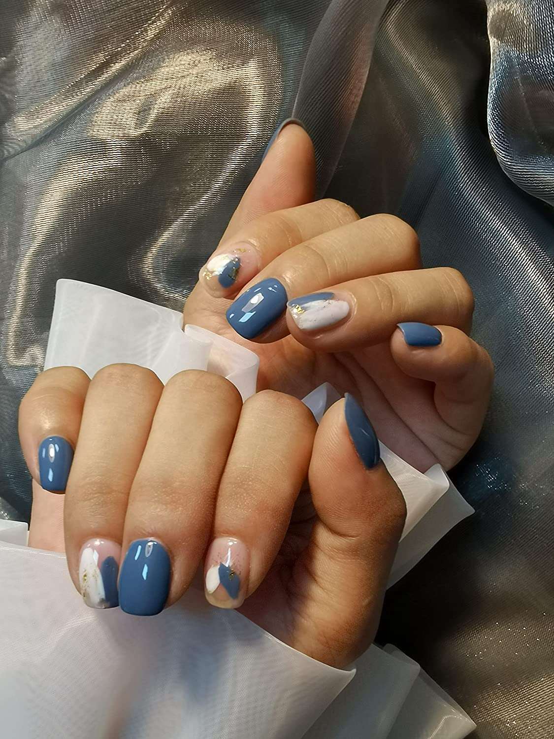 baby blue nail polish